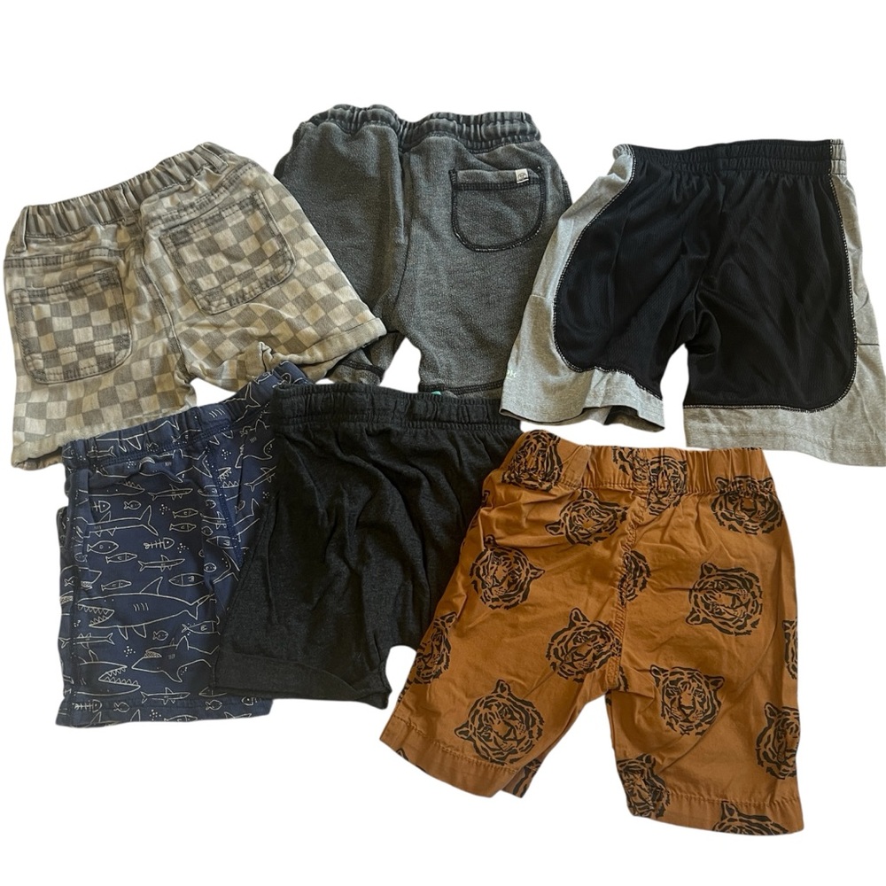3T Kids Shorts Collection - Black, Gray, Brown, Blue and checkered - Picture 2 of 7